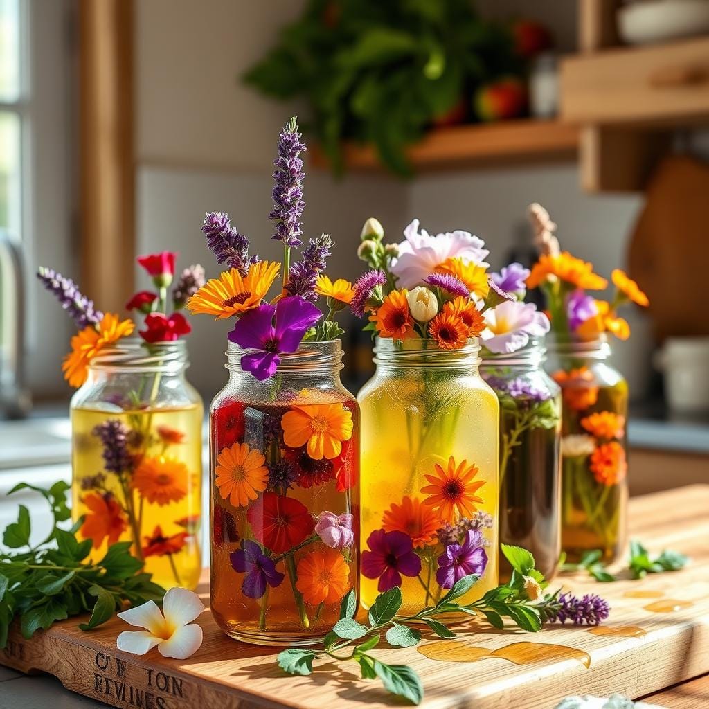 Floral Infused Oils and Vinegars Floral Infused Oils and Vinegars