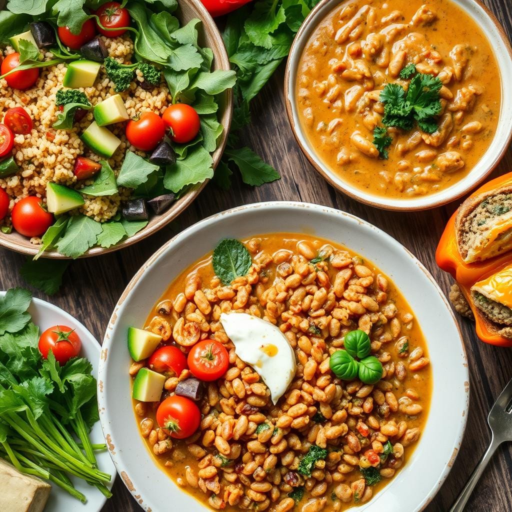 Healthy vegetarian meals