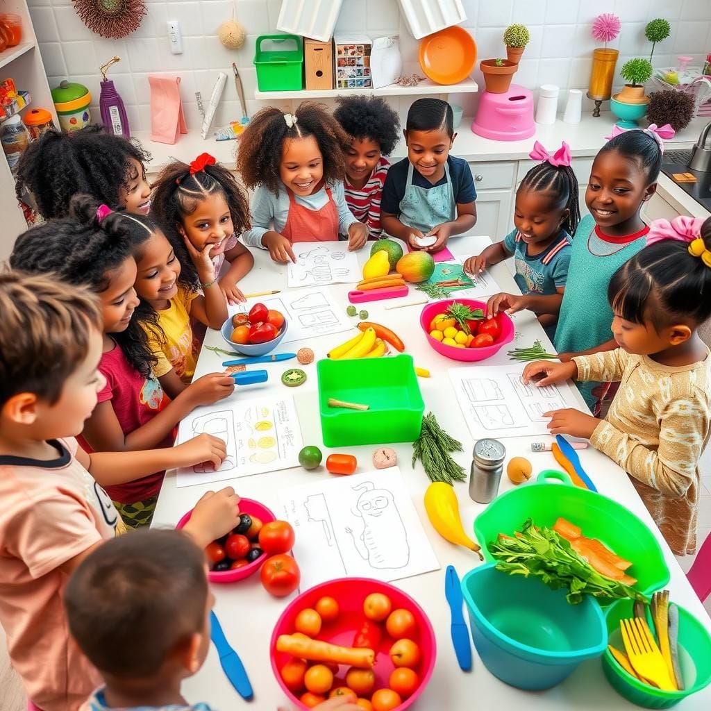 Kids involved in meal planning Kids involved in meal planning