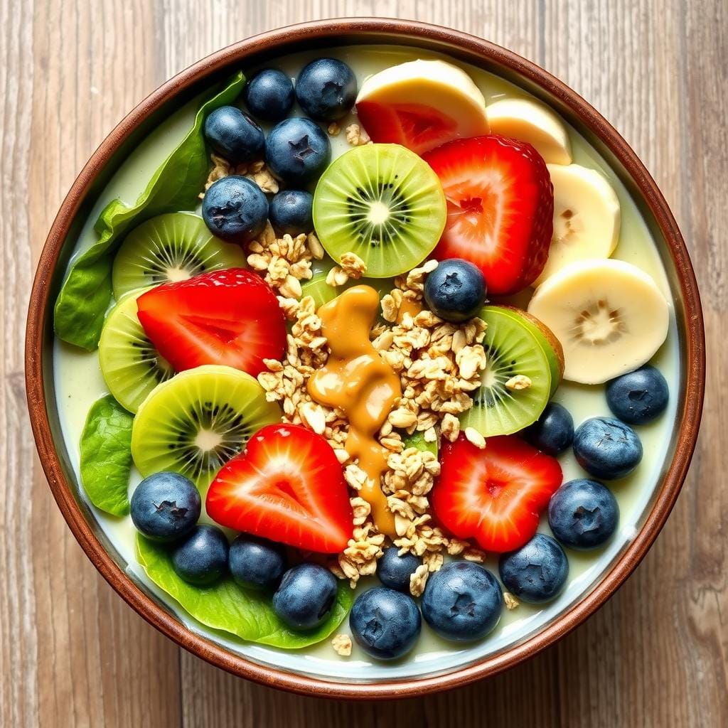 Protein Smoothie Bowl with Toppings Protein Smoothie Bowl with Toppings