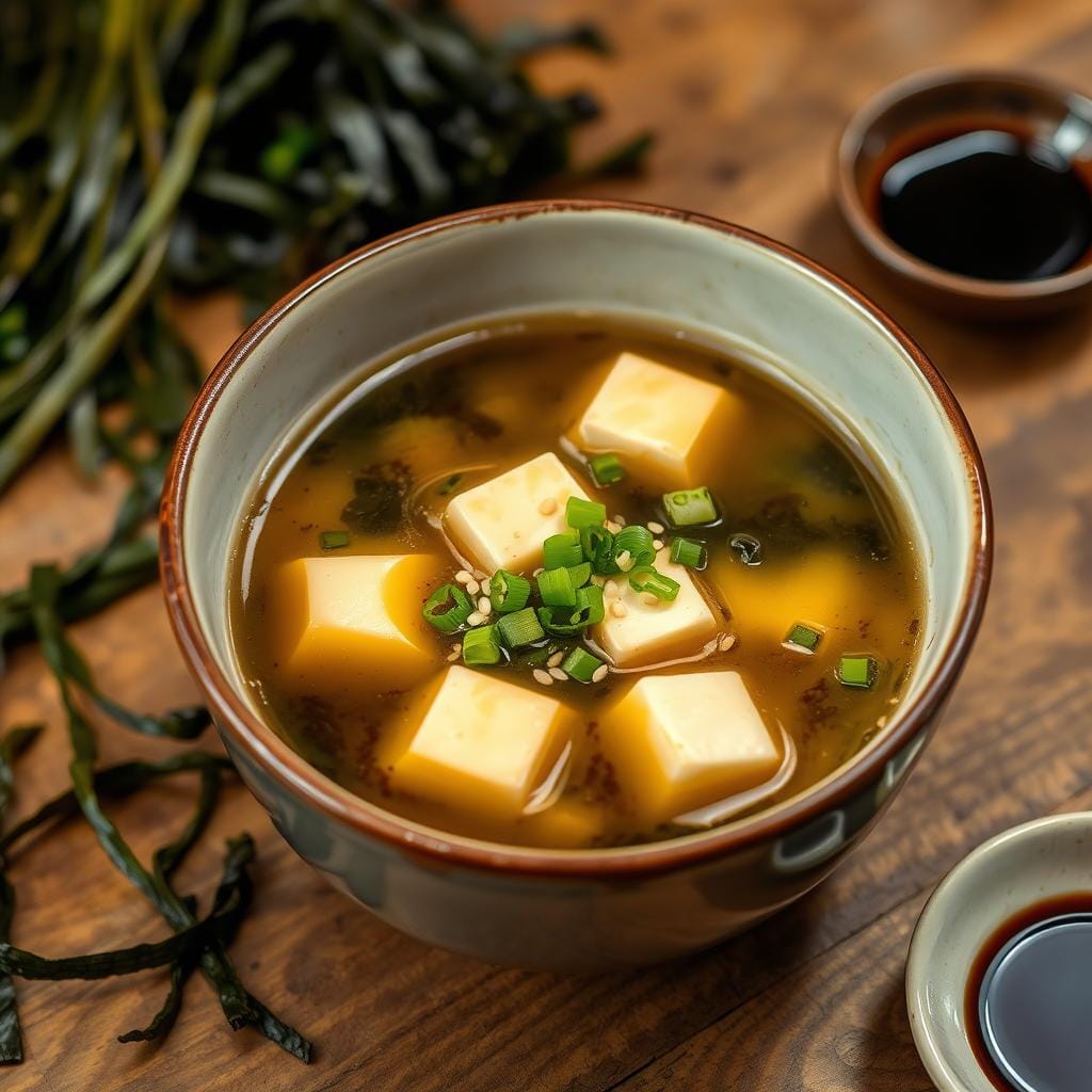 Seaweed Miso Soup with Tofu Seaweed Miso Soup with Tofu