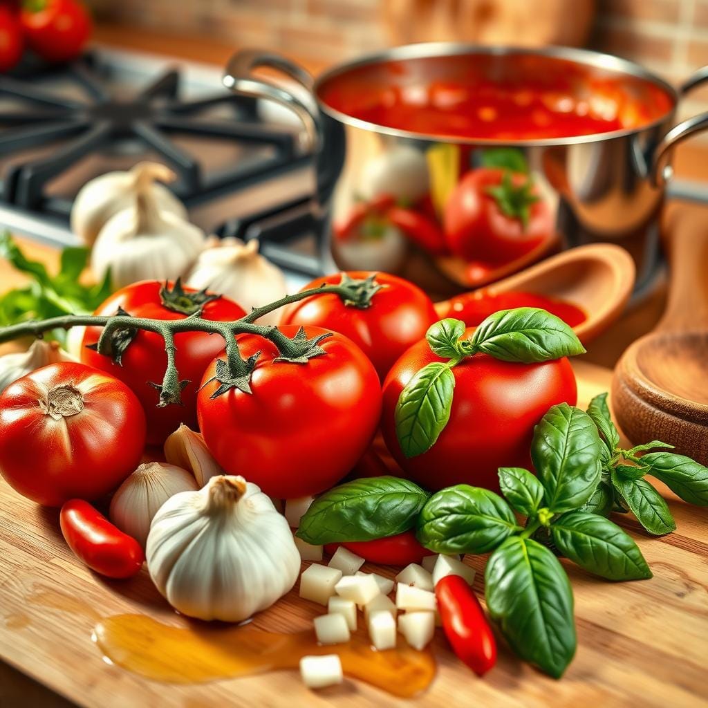 Spicy Arrabbiata Sauce Preparation