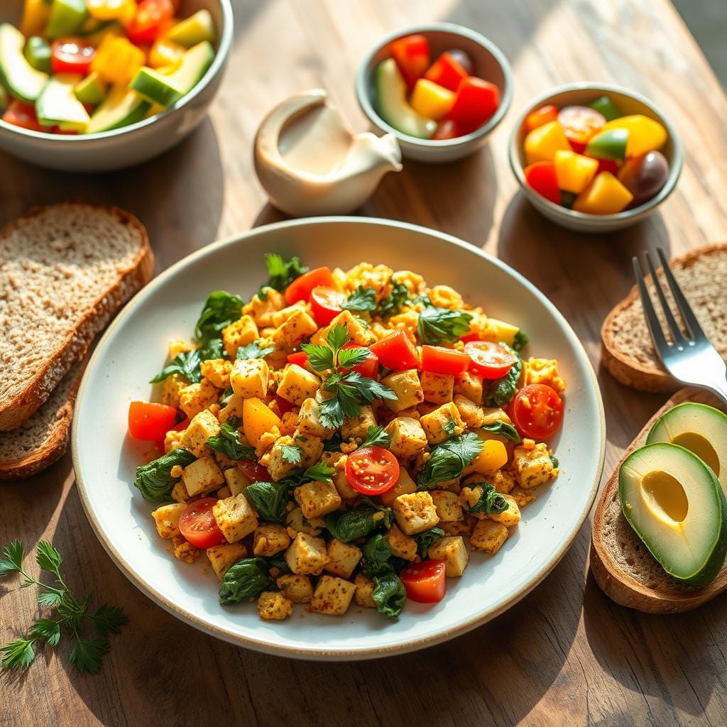 Vegan Tofu Scramble Breakfast Vegan Tofu Scramble Breakfast