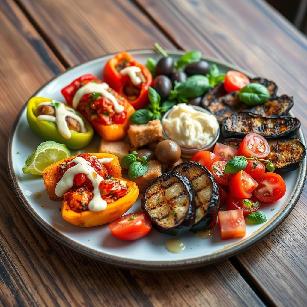 Vegetarian Tapas Plate Vegetarian Tapas Plate