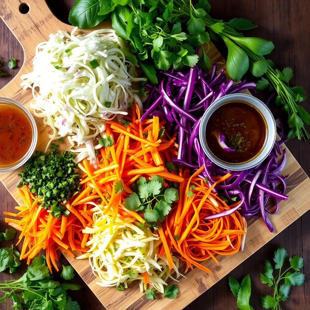 Vietnamese Goi Salad Preparation Vietnamese Goi Salad Preparation