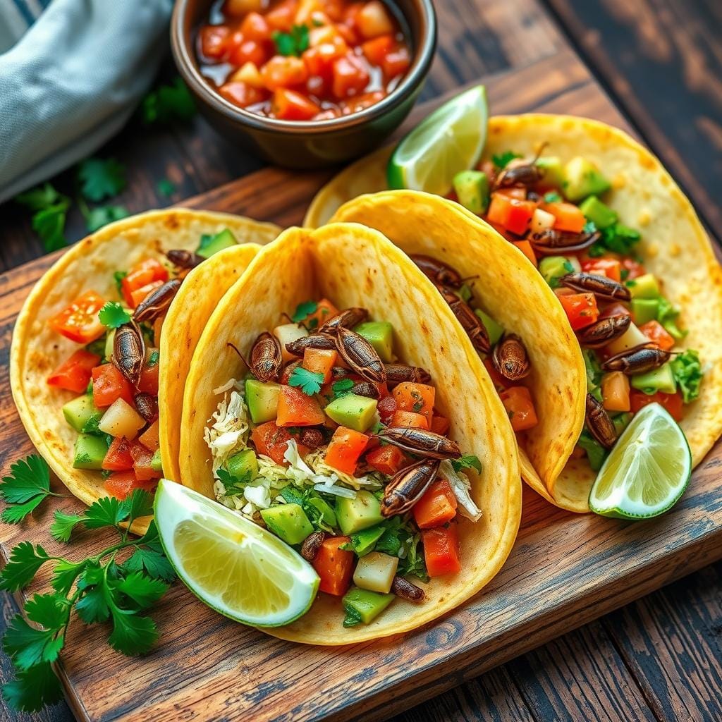 Crispy Cricket Tacos Recipe Crispy Cricket Tacos Recipe