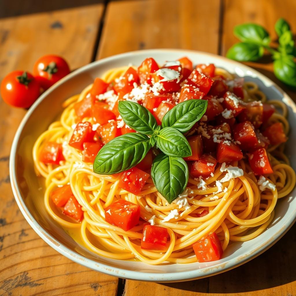 Fresh Tomato Pasta Dish Fresh Tomato Pasta Dish