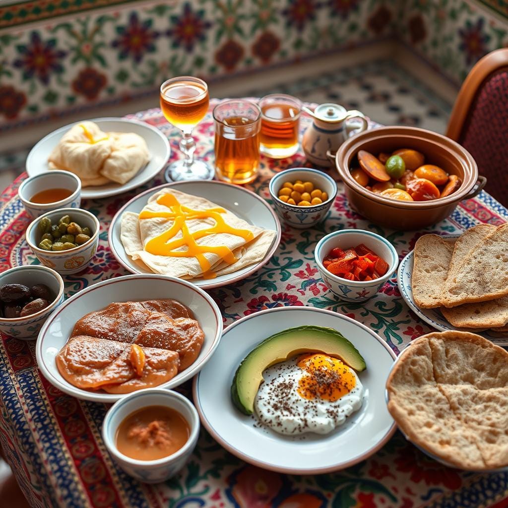 Moroccan Breakfast Spread Moroccan Breakfast Spread